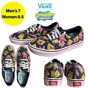 VANS x SPONGEBOB 🧽 ComfyCush Authentic LowTop Unisex Kicks (Men’s 7, Women’s 8.5